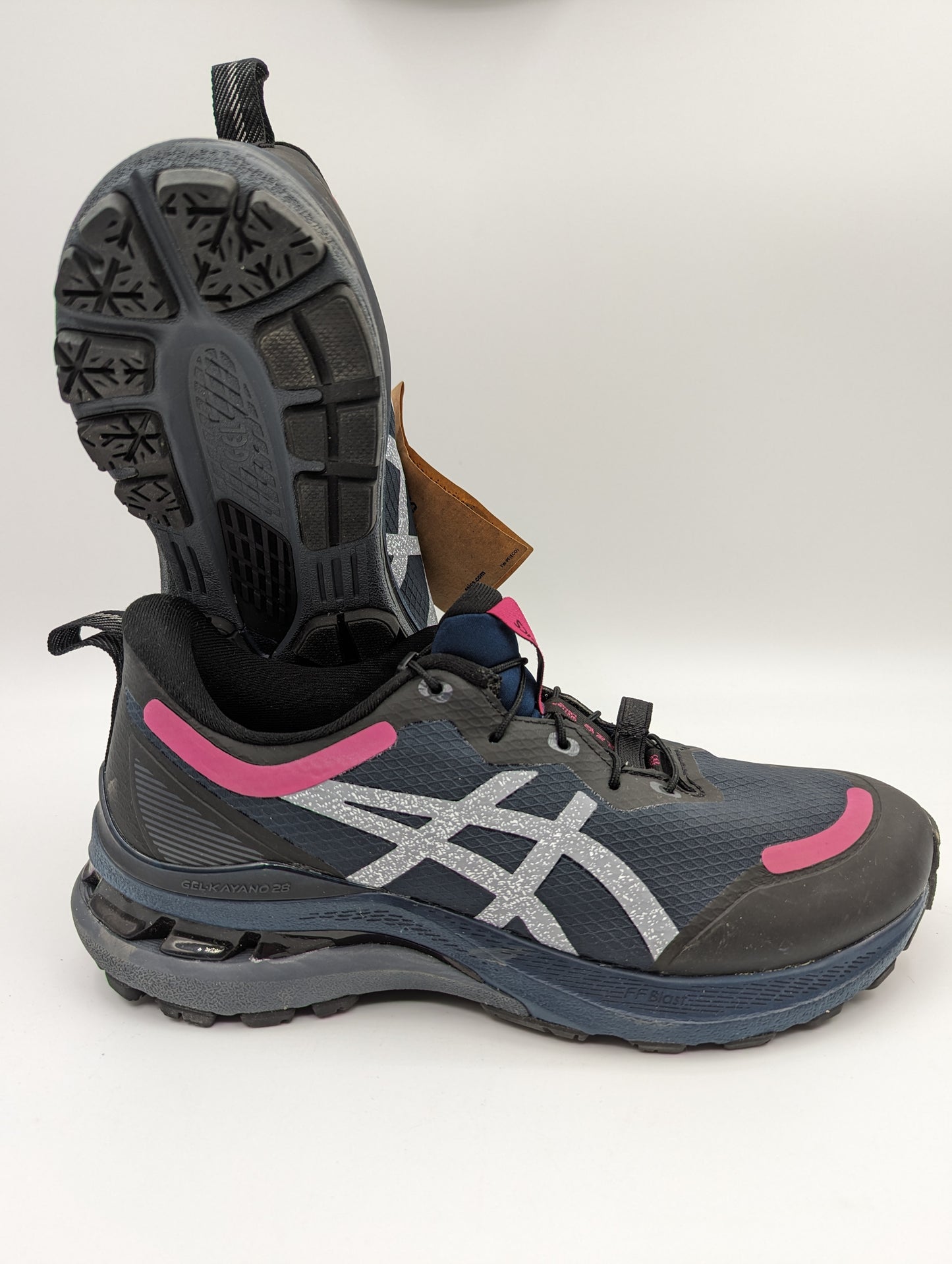 Asics Gel Kayano-28 Running Híbrido Azul Oscuro / Rosa No 24.5