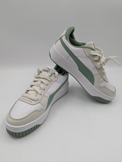 Puma Media Plataforma Casual Blanco / Verde / Beige No 24