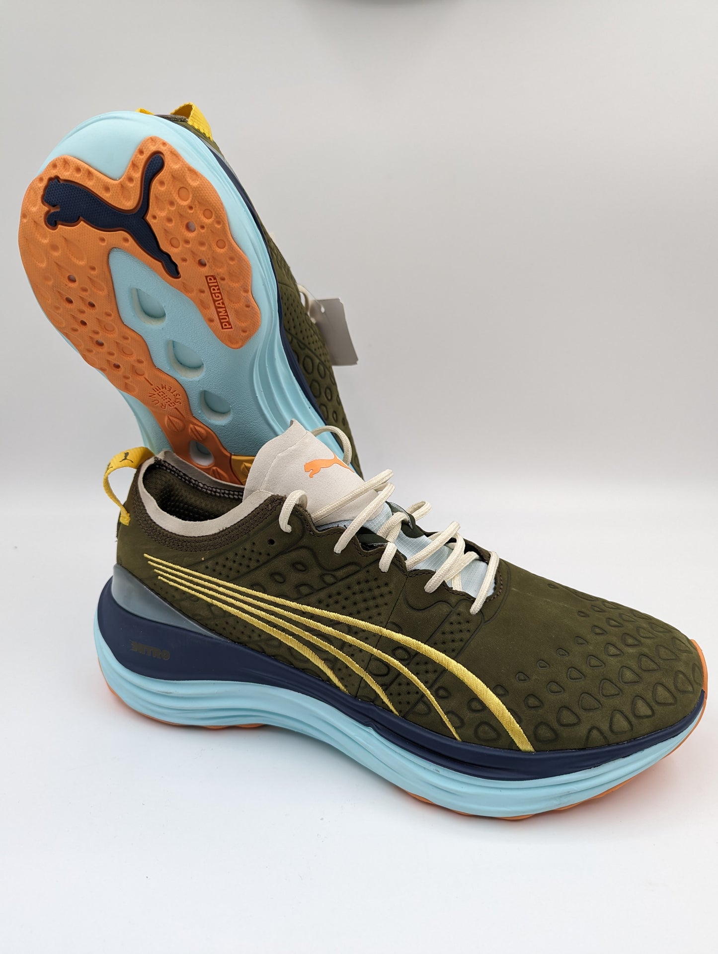 Puma Forever Run Nitro Nubuck Olivo / Azul No 27