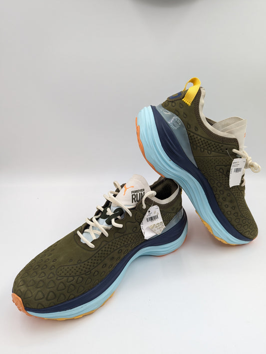 Puma Forever Run Nitro Nubuck Olivo / Azul No 27