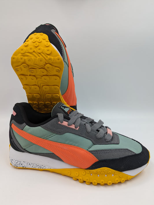 Puma Sportstyle Casual Sport Verde / Naranja / Amarillo No 25