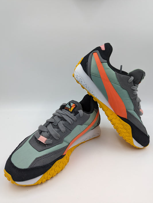 Puma Sportstyle Casual Sport Verde / Naranja / Amarillo No 25