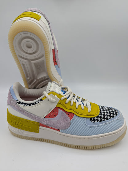 Nike AF1 Edición Especial Casual Azul / Amarillo / Estampado Varios No 28