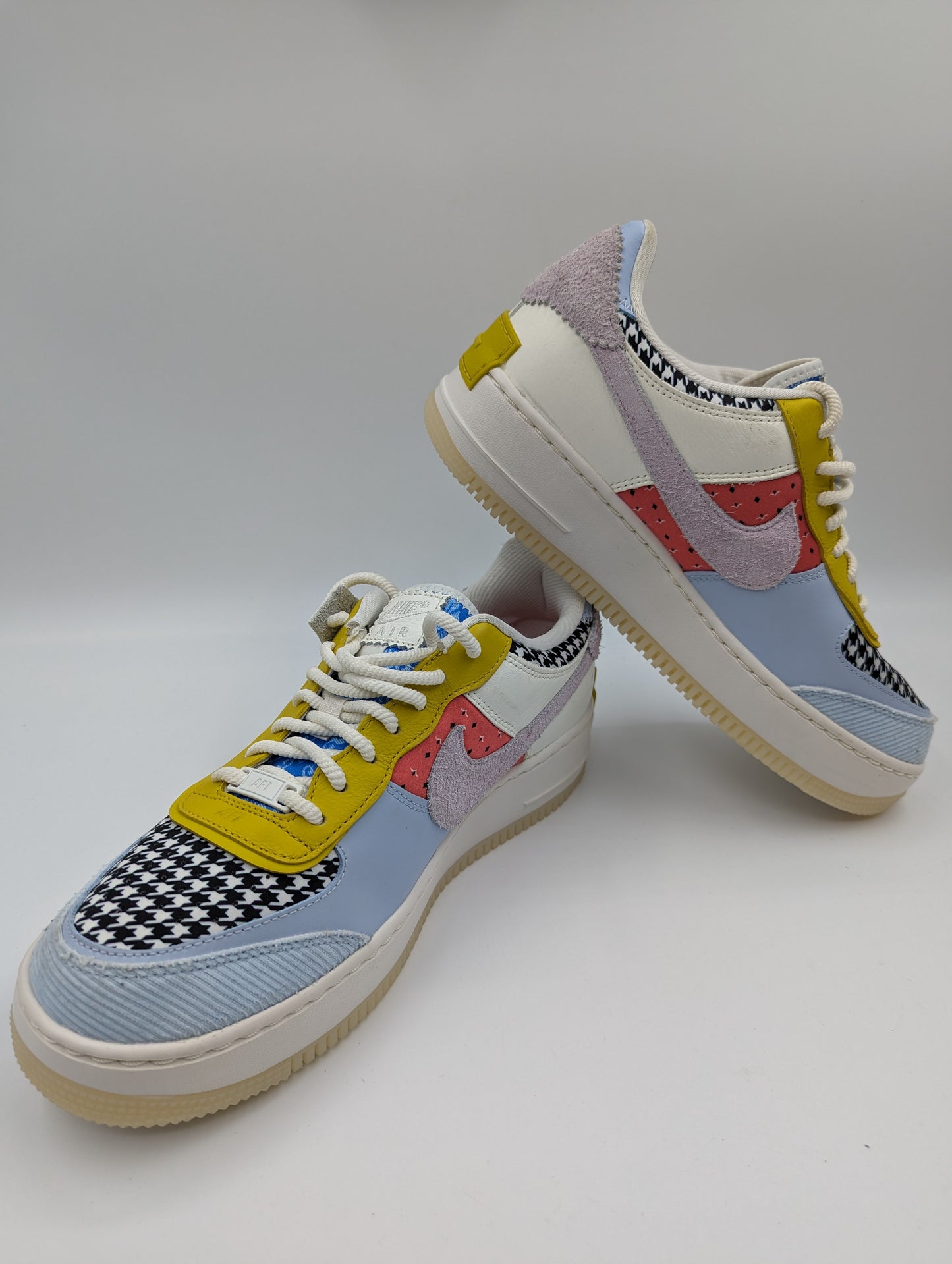 Nike AF1 Edición Especial Casual Azul / Amarillo / Estampado Varios No 28