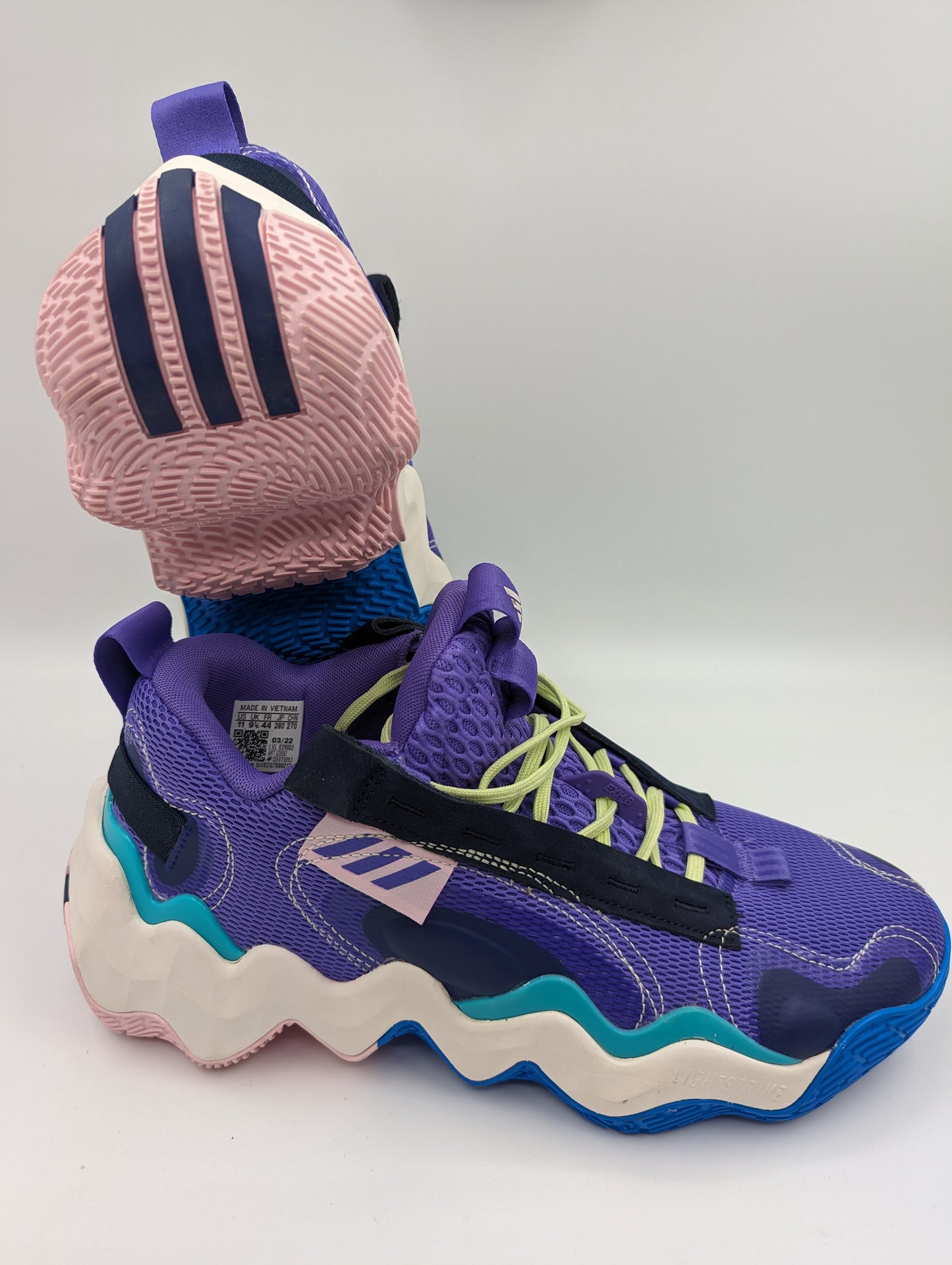 Adidas Exhibit Lightstrike Basketball Mordado / Azul No 28