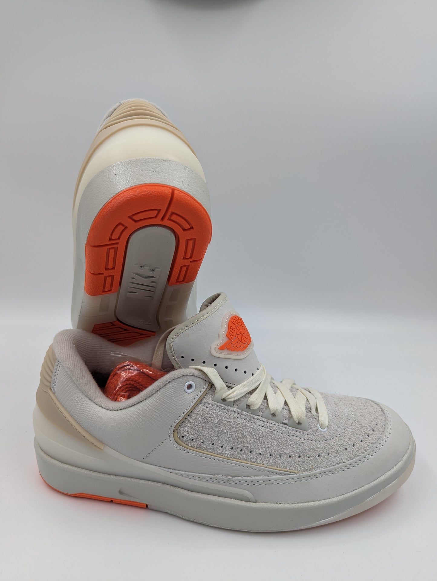 Jordan Air Low 2 Retro Casual Basketball Beige / Naranja No 25.5