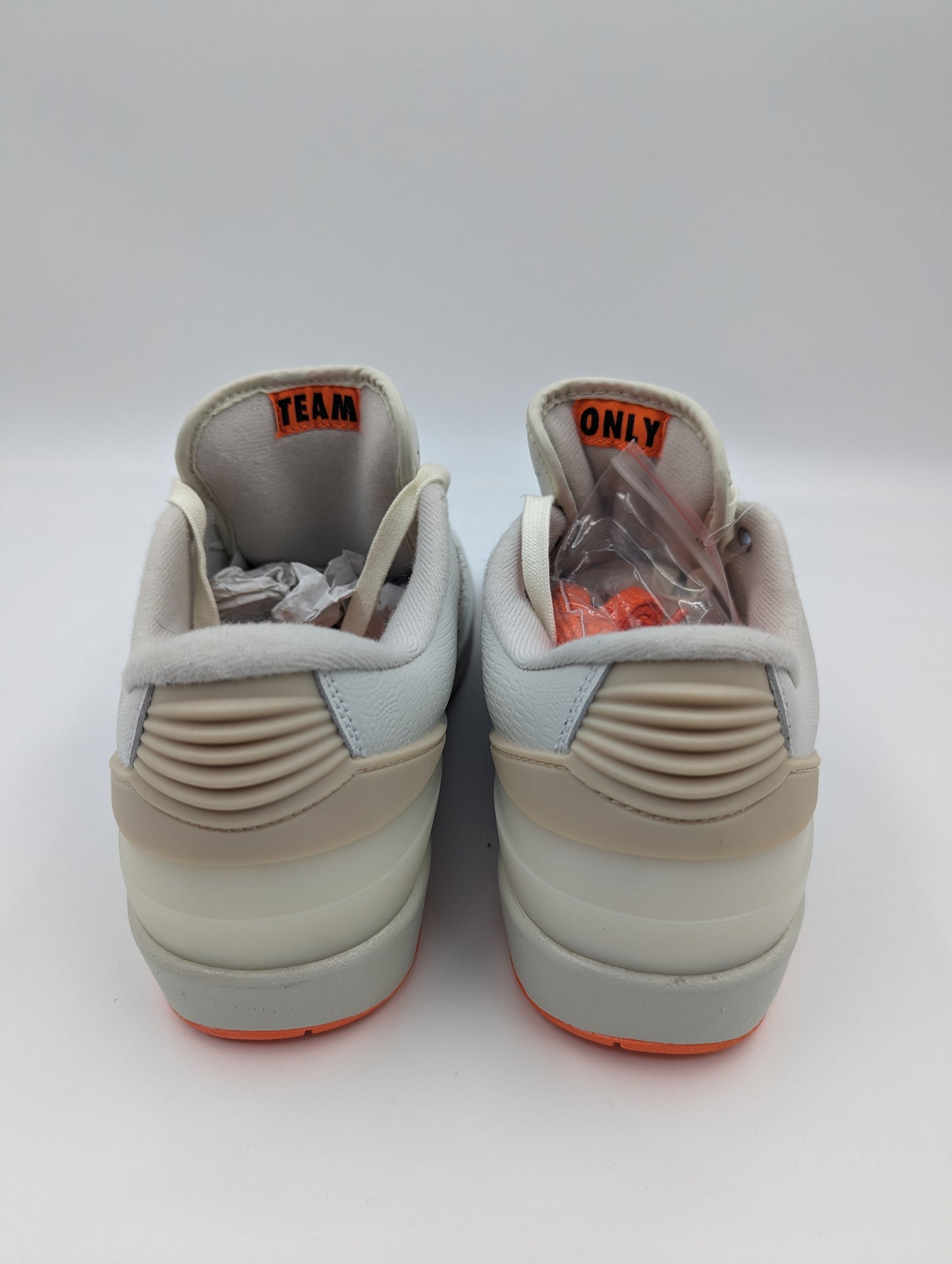 Jordan Air Low 2 Retro Casual Basketball Beige / Naranja No 25.5