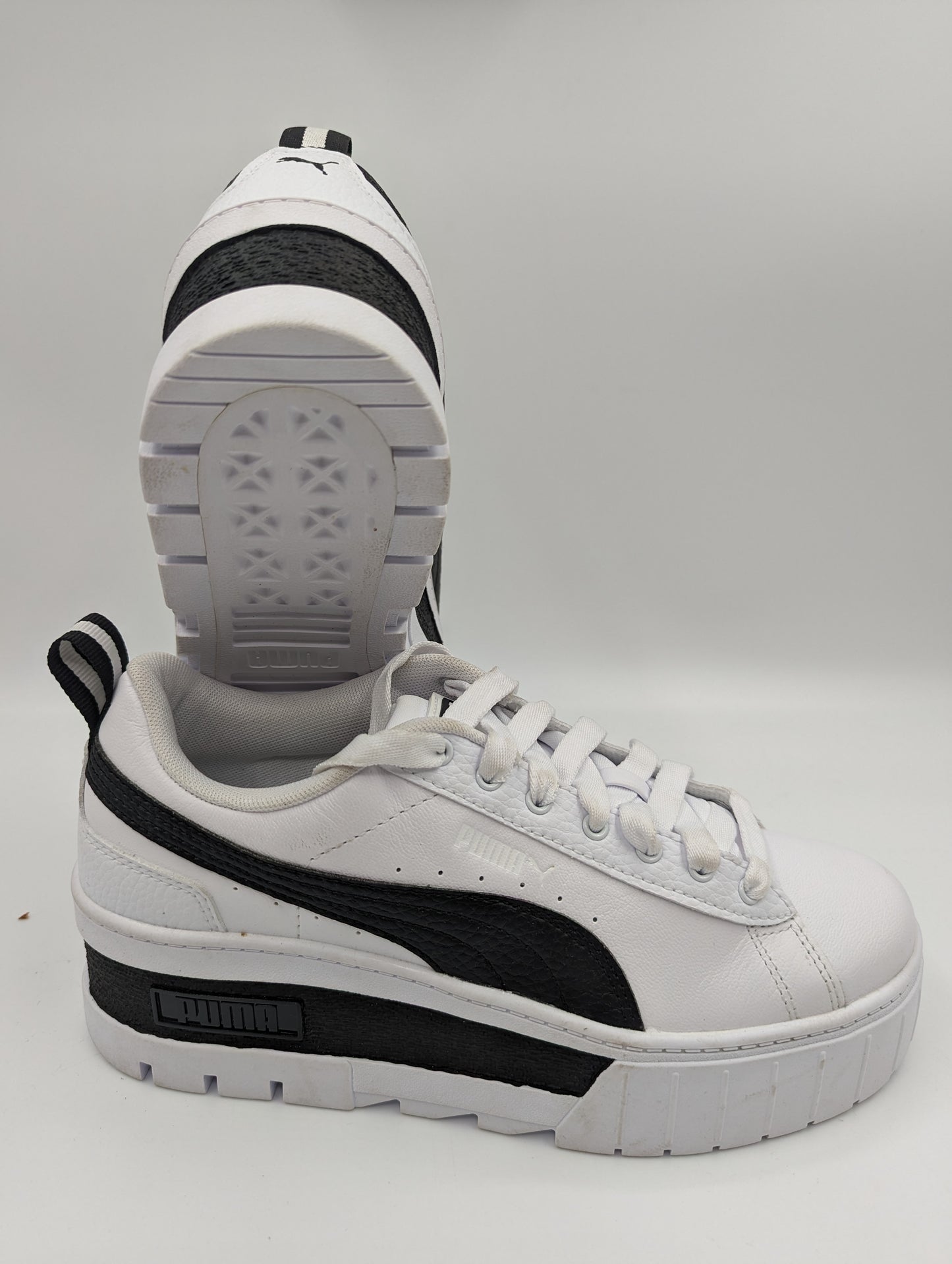 Puma Mayze Plataforma Casual Blanco / Negro No 25