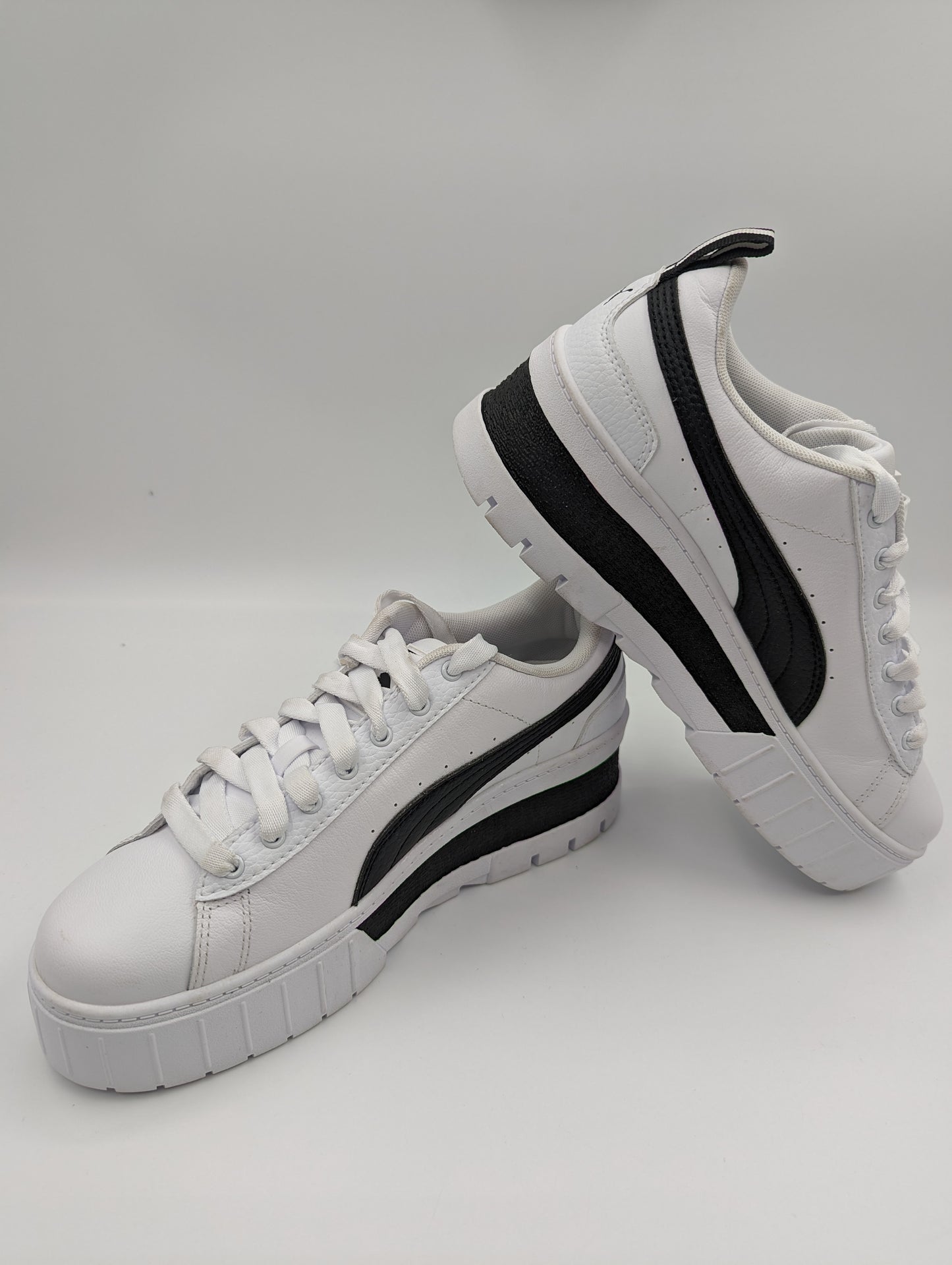 Puma Mayze Plataforma Casual Blanco / Negro No 25