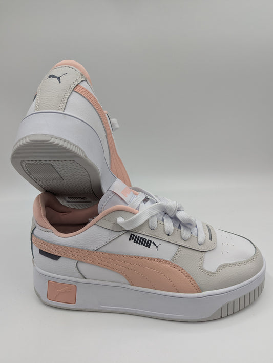 Puma Media Plataforma Casual Blanco / Rosa / Gris No 23