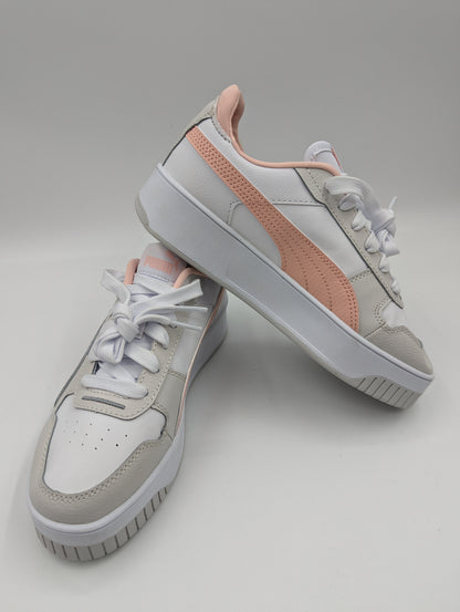 Puma Media Plataforma Casual Blanco / Rosa / Gris No 23