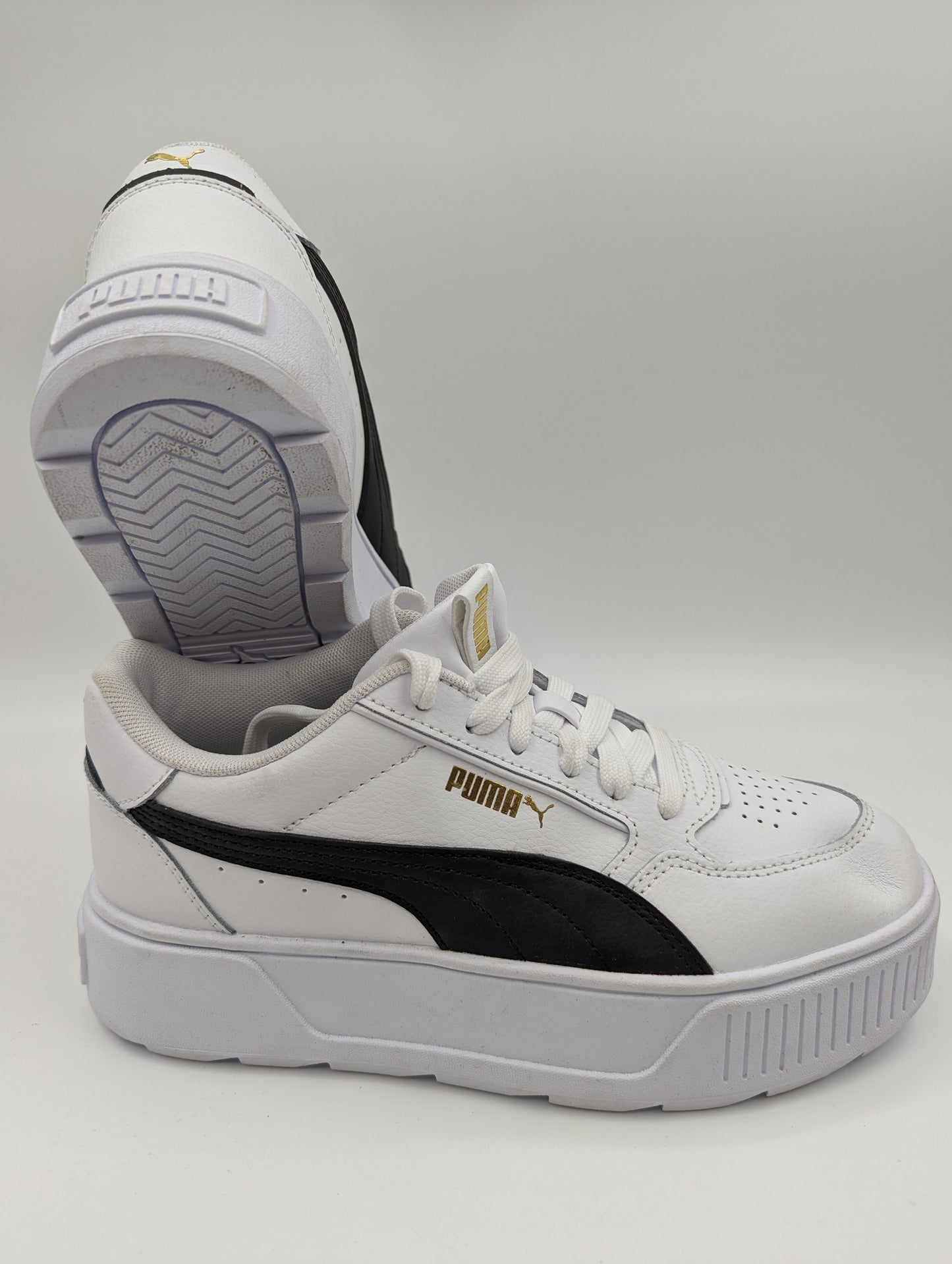 Puma Mayze Plataforma Blanco / Negro No 23.5