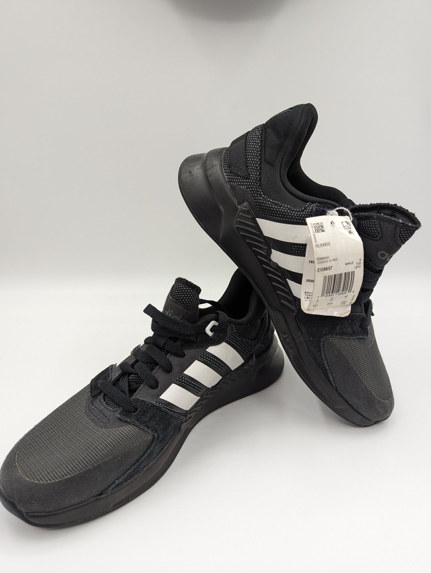 Adidas Run 90s Casual / Training/ Running Negro / Blanco No 26.5