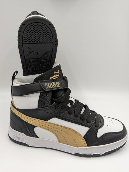Puma Bota Casual Basketball Retro Blanco / Negro / Cafe No 25.5