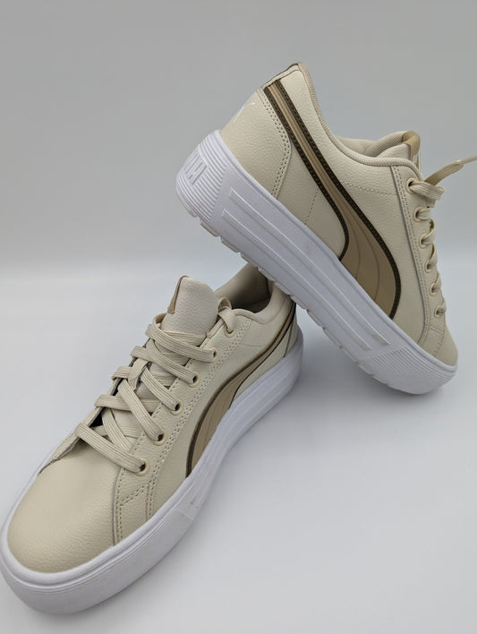 Puma Casual Plataforma Beige / Blanco No 25.5