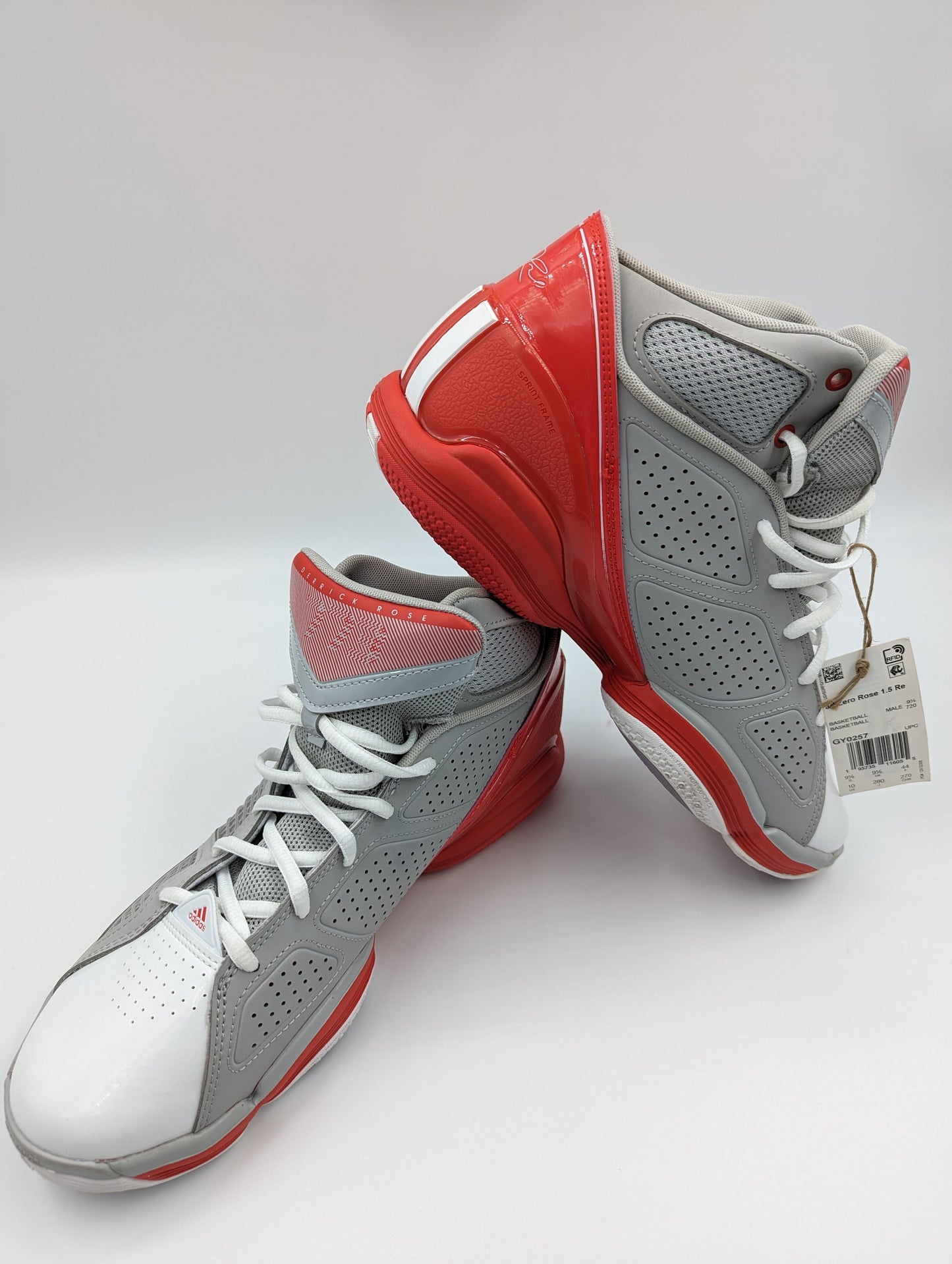 Adidas Adizero Derrick Rose Basketball Gris / Rojo No 28