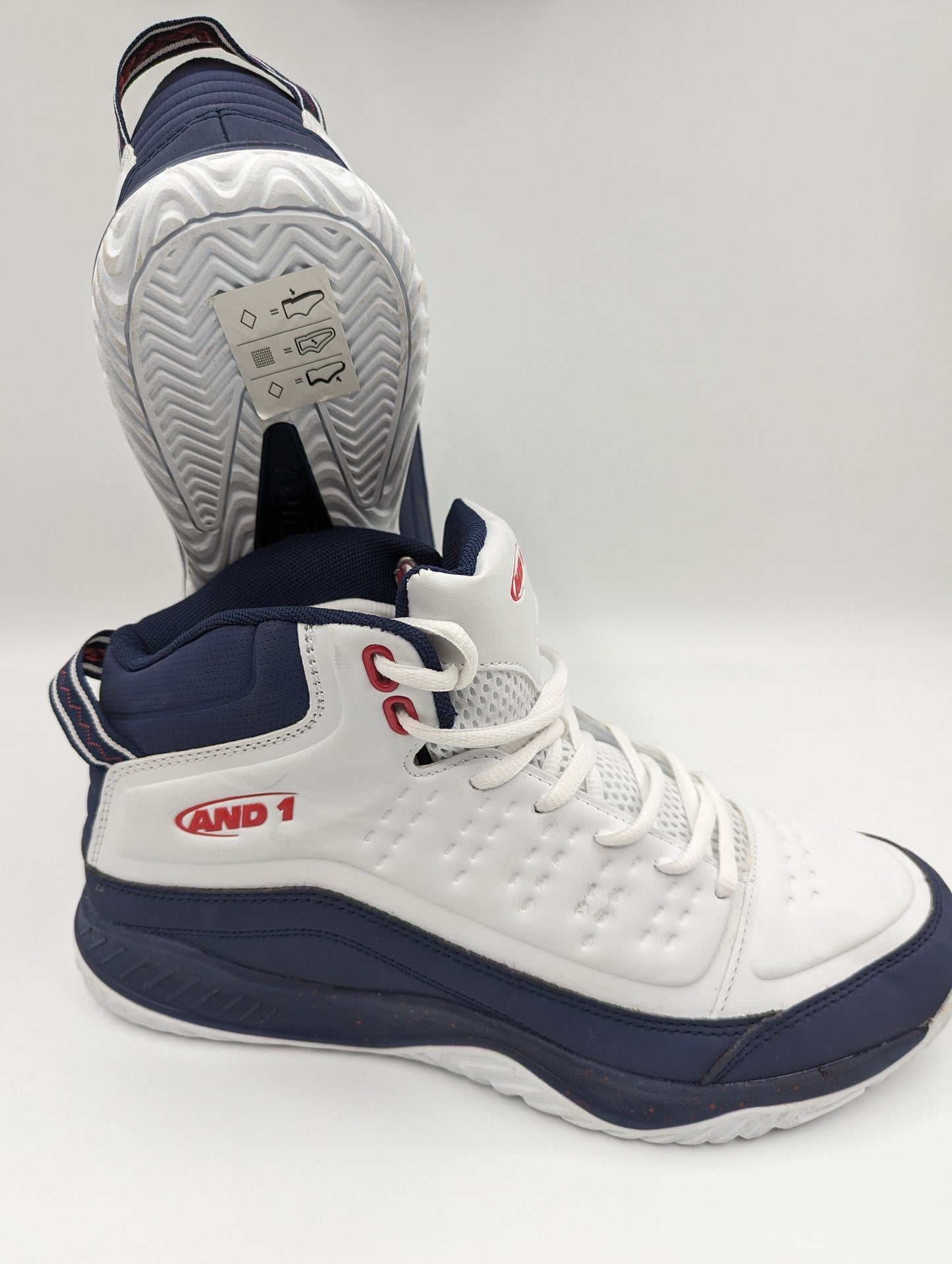 And 1 Basketball High Blanco / Azul No 28.5
