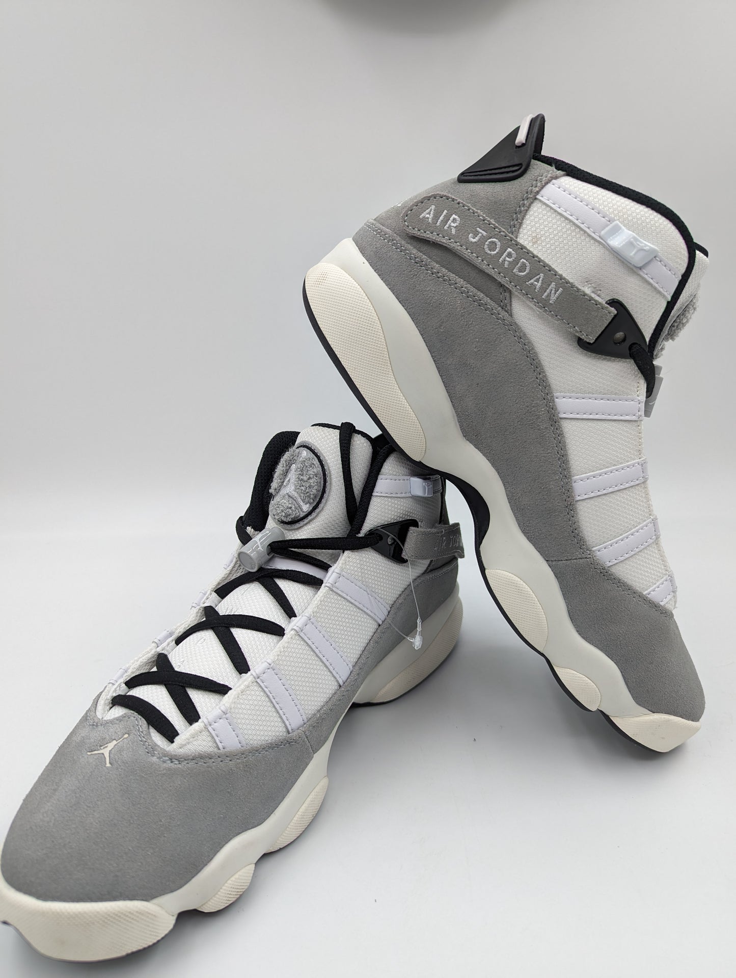 Michael Jordan Six Rings Basketball Pro High Blanco / Gris No 27