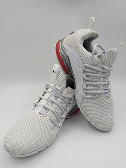 Puma Axelion Casual / Training Blanco / Rojo / Plata No 26.5