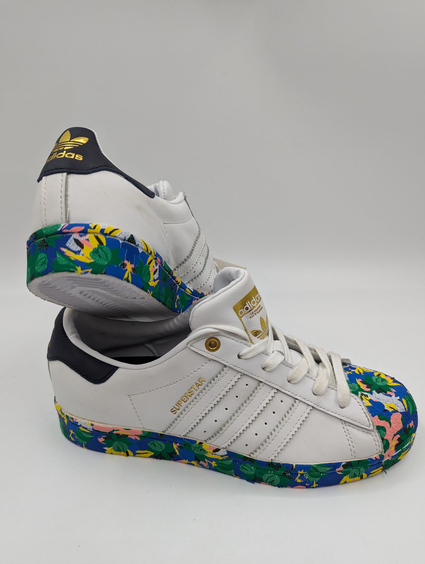 Adidas Superstar Casual Blanco Piel / Floral No 24