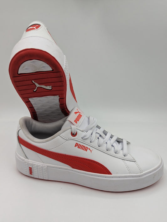 Puma Casual Suela Media Blanco / Rojo No 26