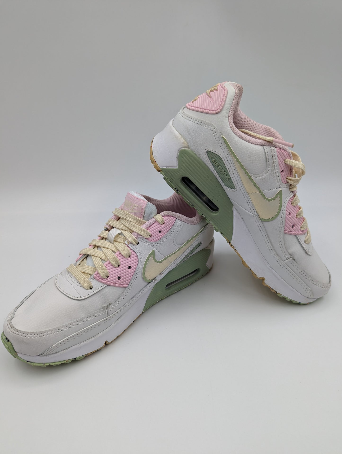 Nike Air Max Casual / Training Blanco / Verde Rosa No 24