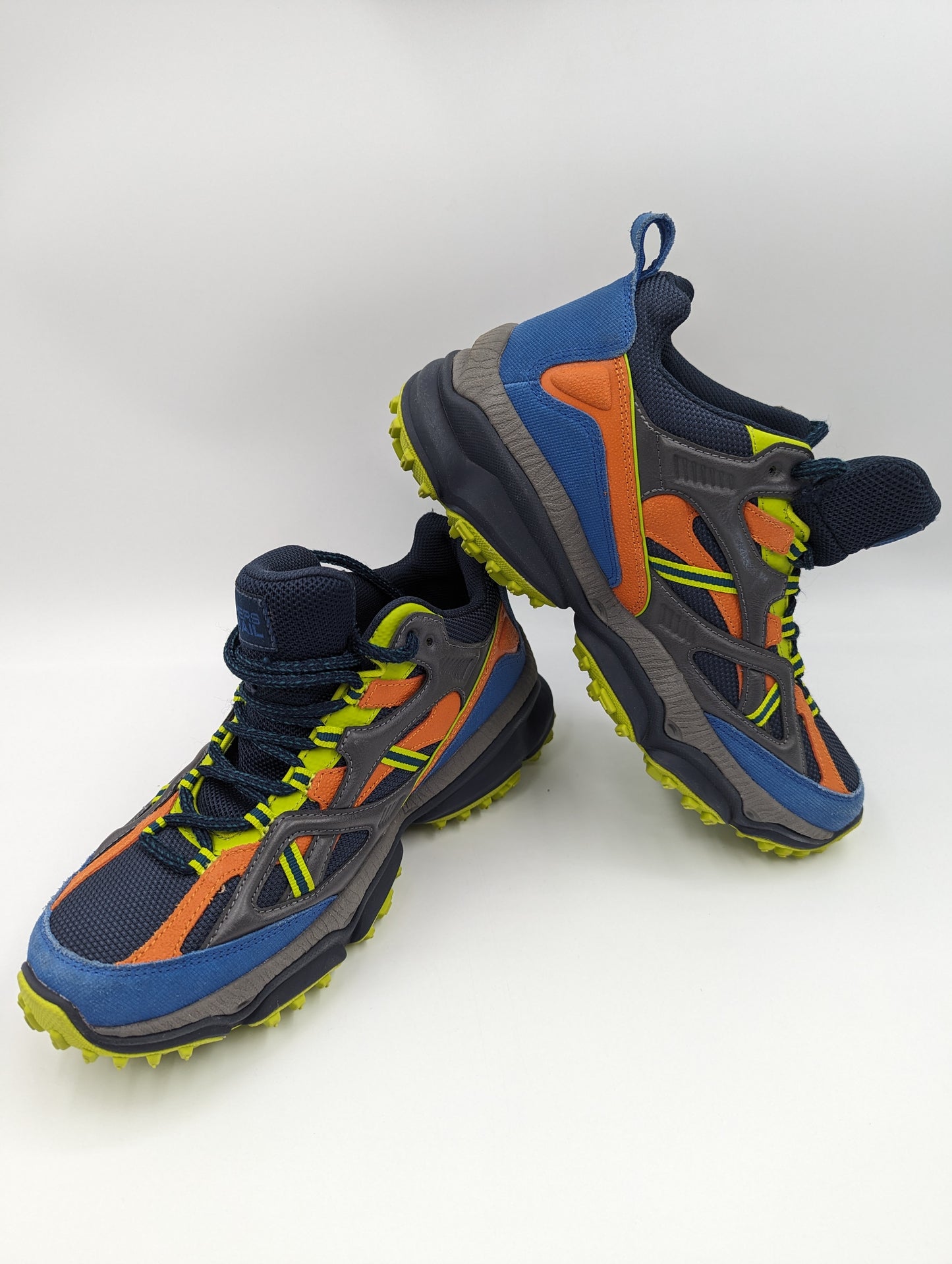 Skechers Trail Bota All Terrain Azul / Naranja / Verde No 25.5