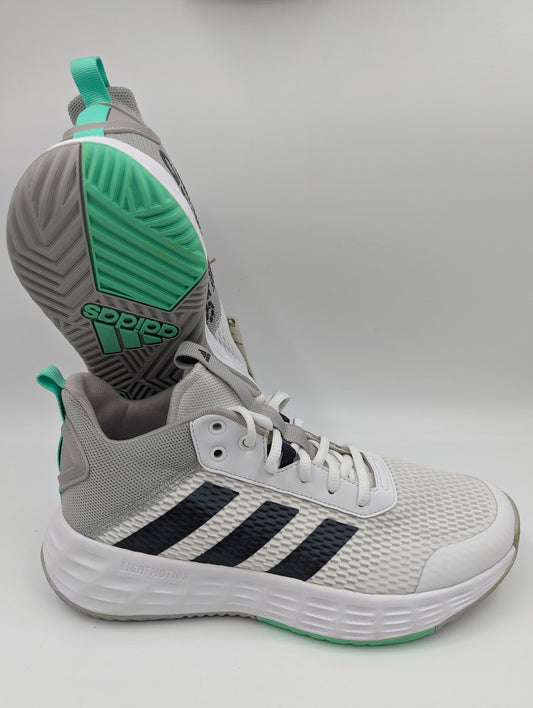 Adidas Own The Game 2.0 Basketball Med Blanco / Gris / Verde No 27