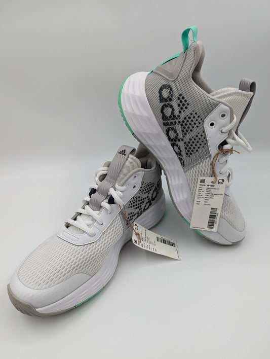 Adidas Own The Game 2.0 Basketball Med Blanco / Gris / Verde No 27