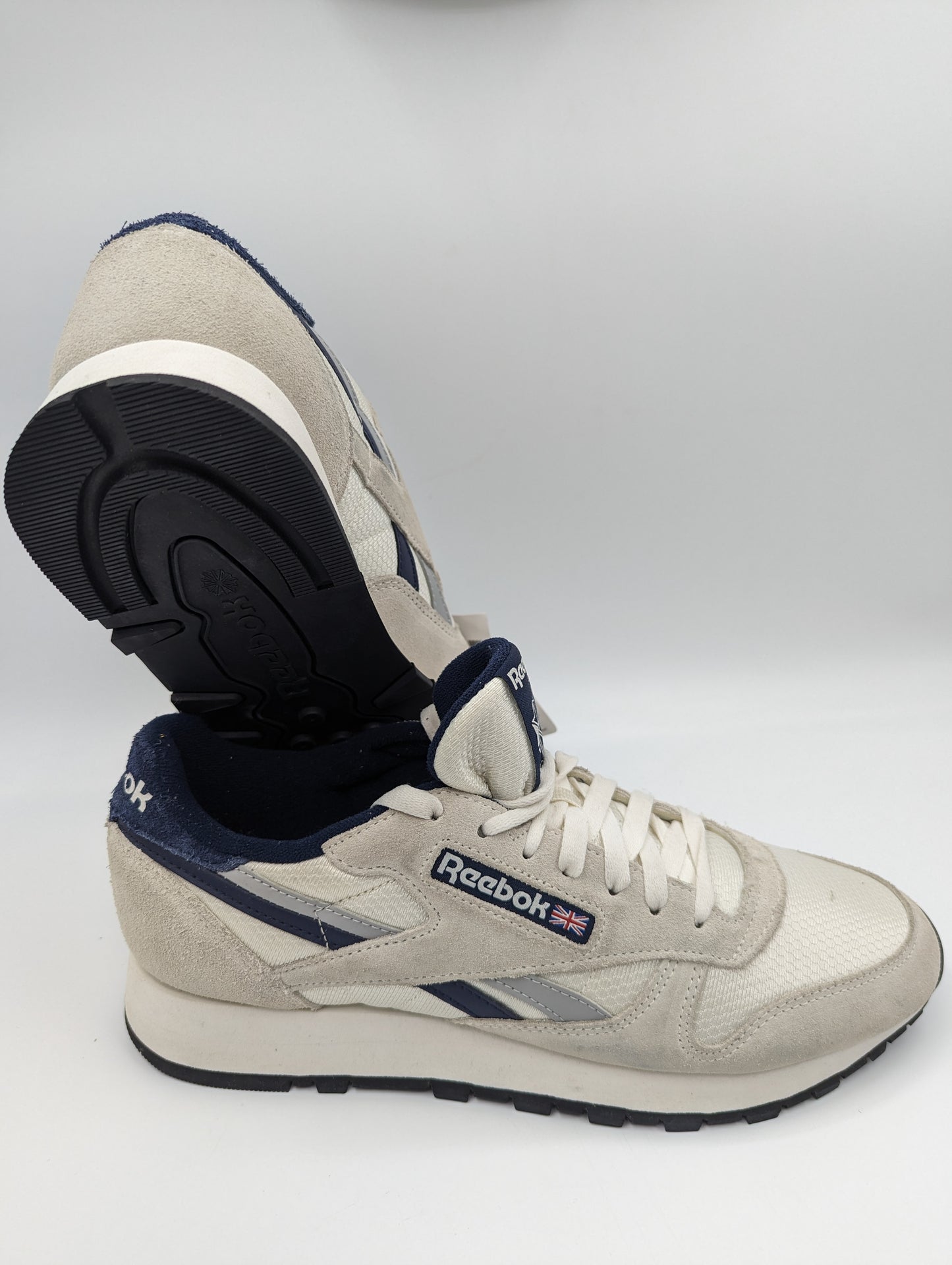Reebok Classic Leather Running / Casual Beige / Azul No 27.5