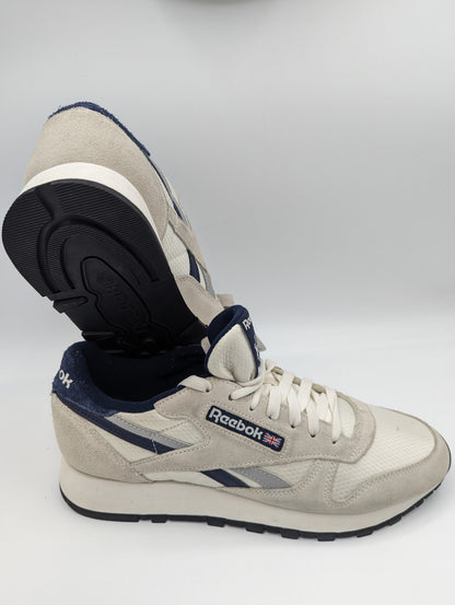 Reebok Classic Leather Running / Casual Beige / Azul No 27.5