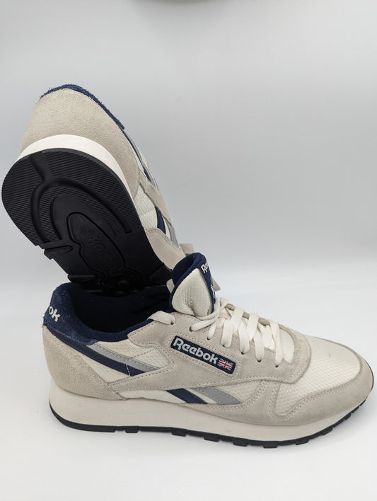 Reebok Classic Leather Running / Casual Beige / Azul No 27.5