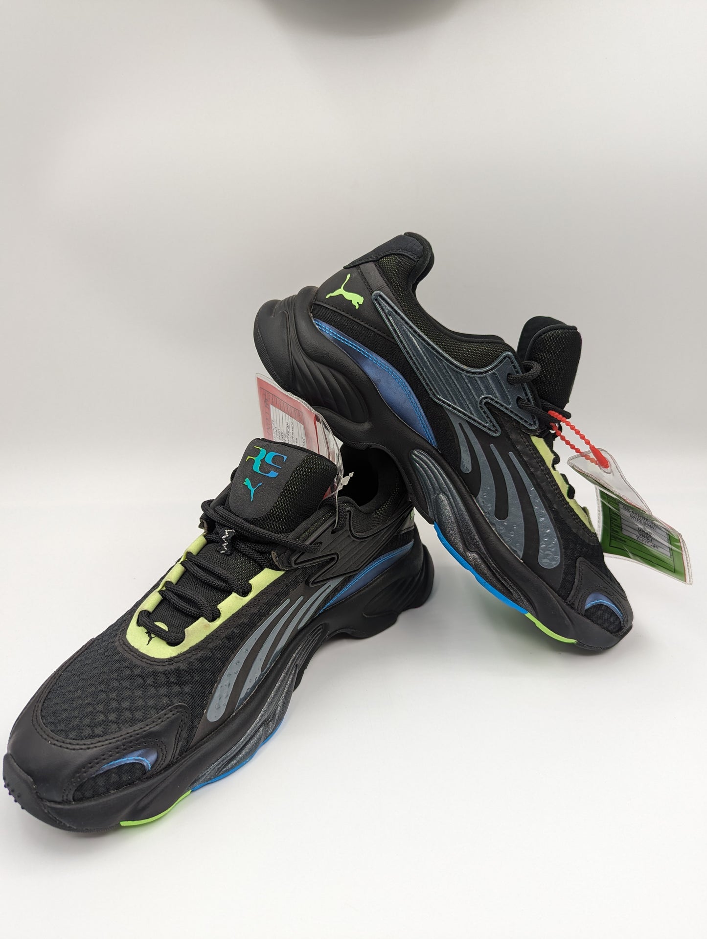 Puma Rs Lighsense Running Casual Negro / Verde / Azul No 27