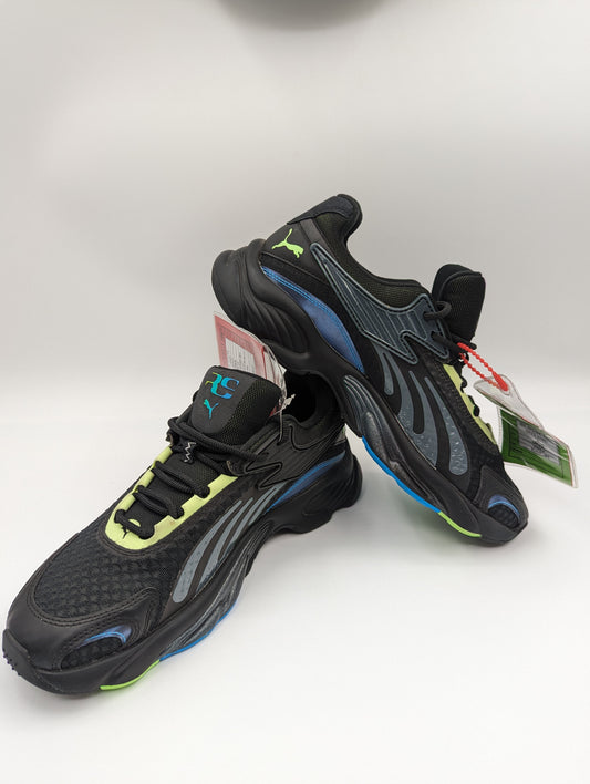 Puma Rs Lighsense Running Casual Negro / Verde / Azul No 27