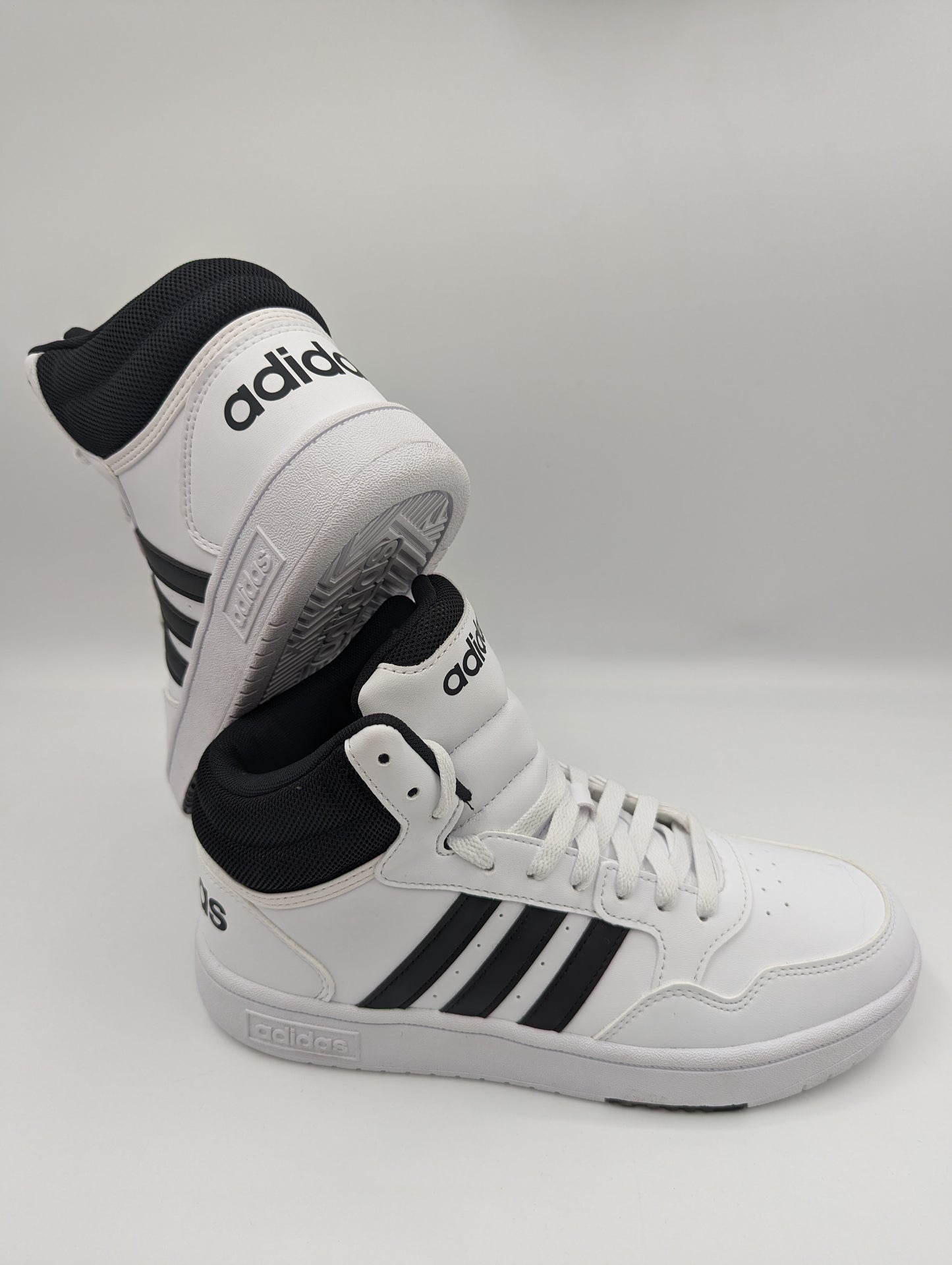 Adidas Basketball Retro Hoops 3 Casual Bota Blanco / Negro No 25