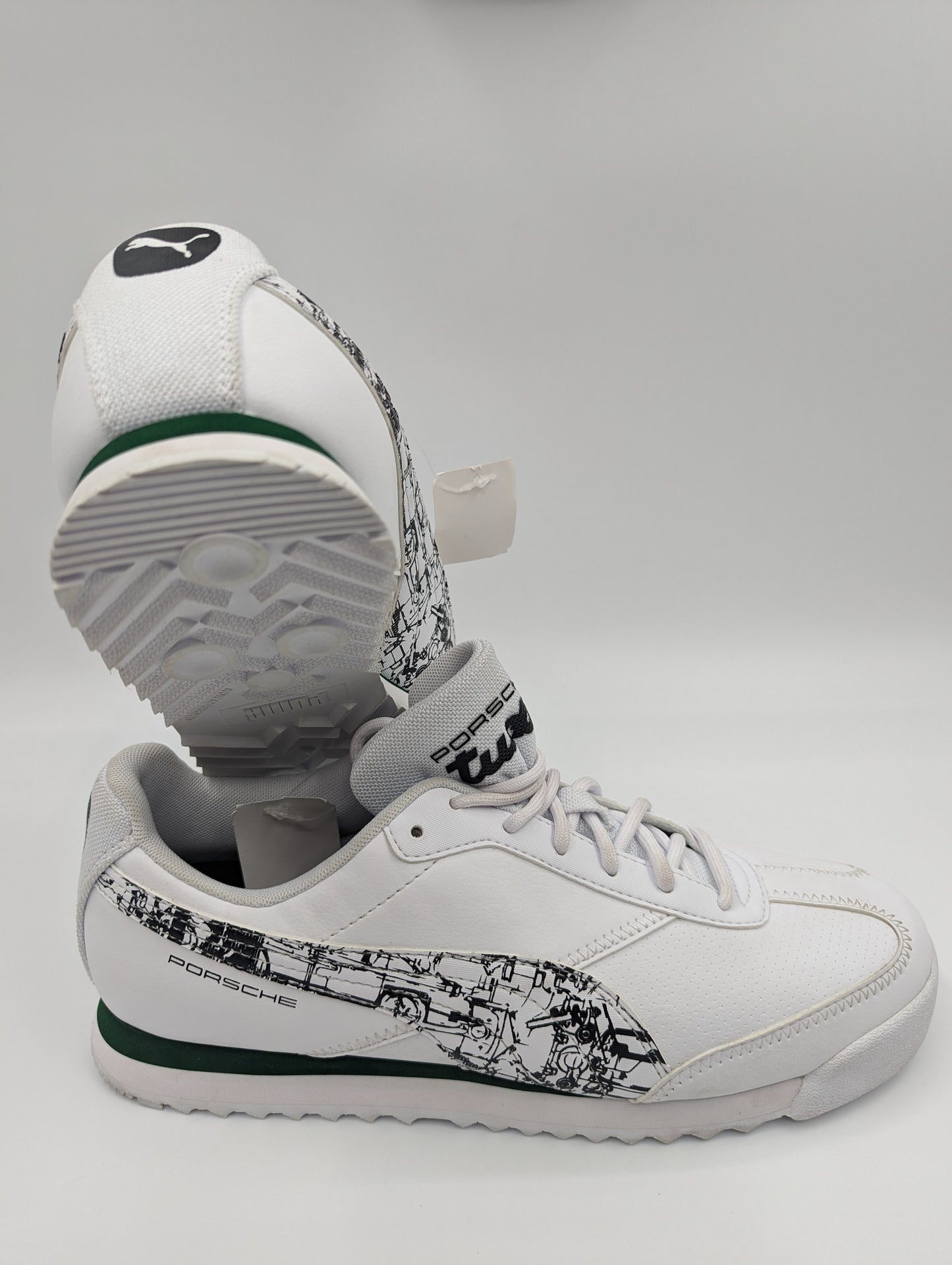 Puma Roma Edicion Porsche Turbo  911 Casual / Sport Blanco / Verde No 27