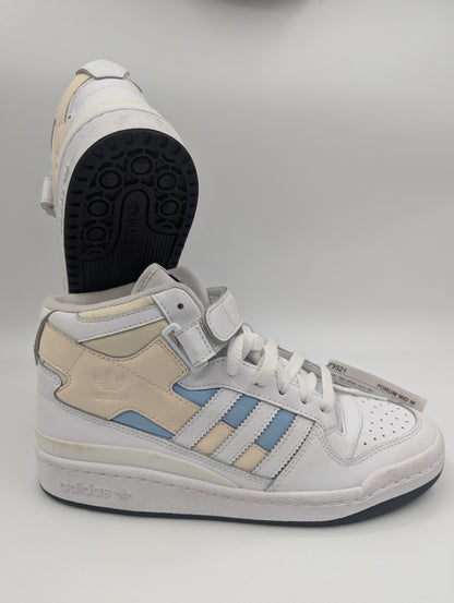 Adidas Forum Mid Bota Casual Piel Blanco / Beige / Azul No 24