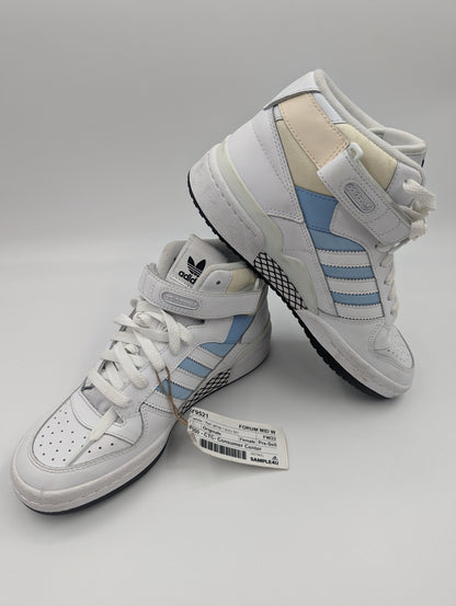 Adidas Forum Mid Bota Casual Piel Blanco / Beige / Azul No 24