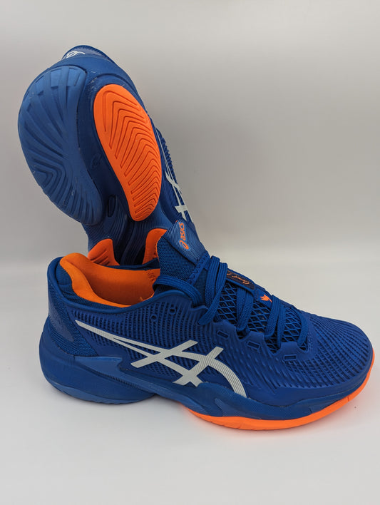 Asics Court FF Front Tenis / Tenis Azul / Naranja No 26.5