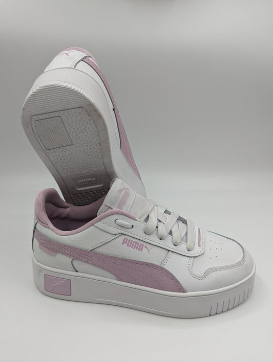 Puma Media Plataforma Casual Blanco / Lila No 23.5
