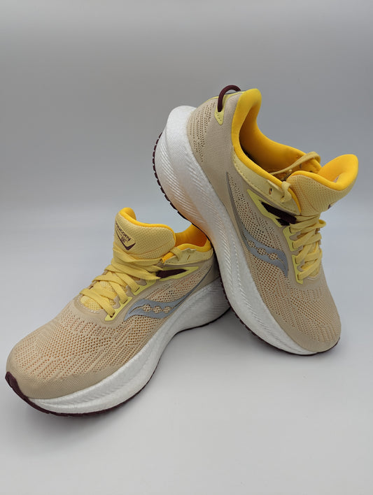 Saucony Triumph 21 Running Pro Beige / Amarillo / Blanco No 23.5