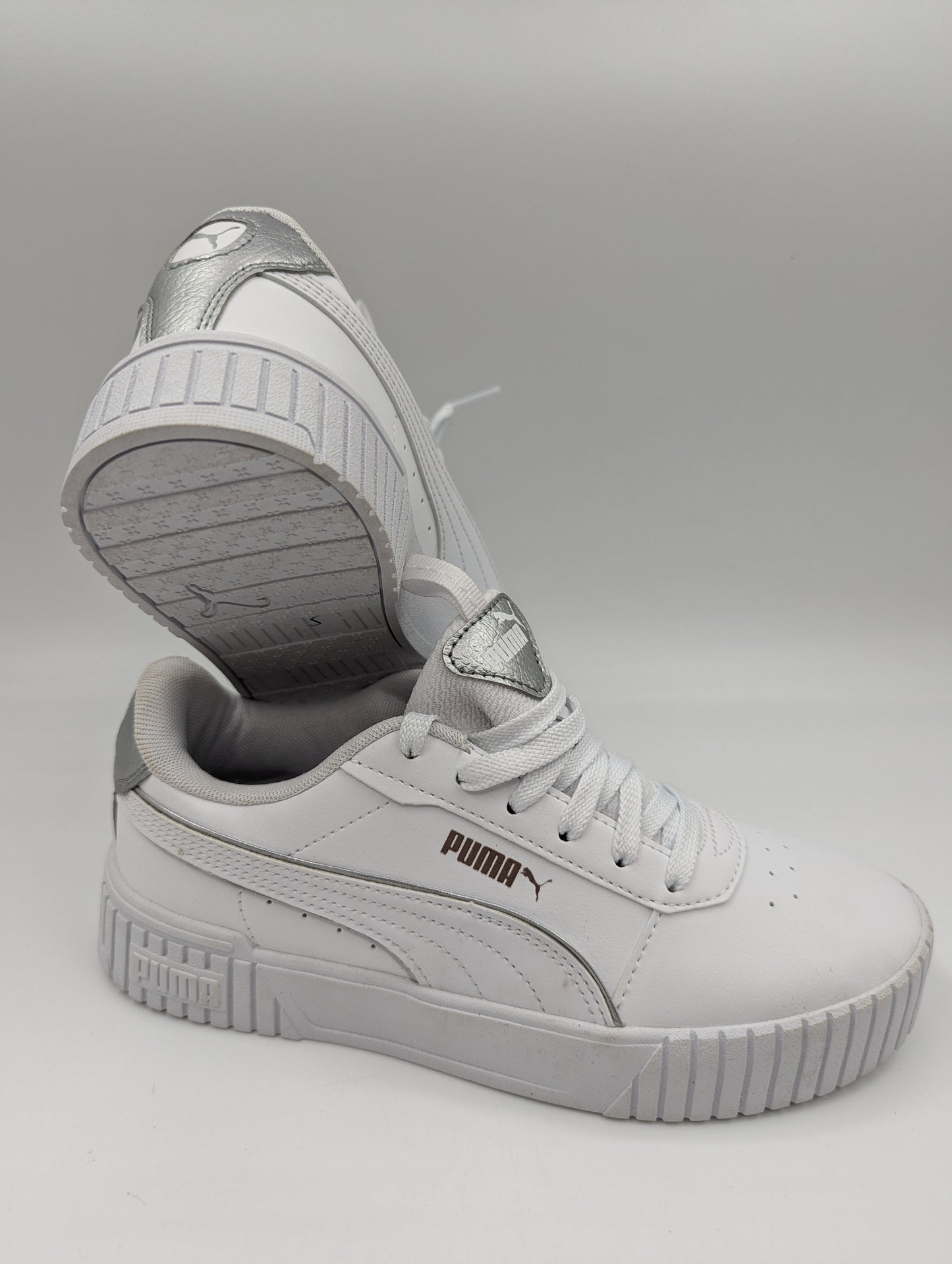 Puma Casual Media Plataforma Blanco / Plata No 23
