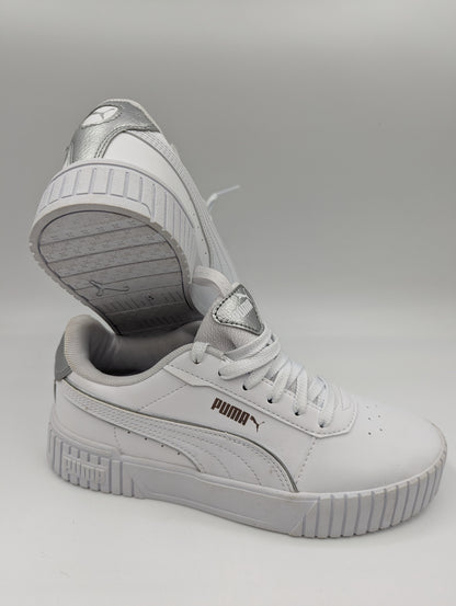 Puma Casual Media Plataforma Blanco / Plata No 23