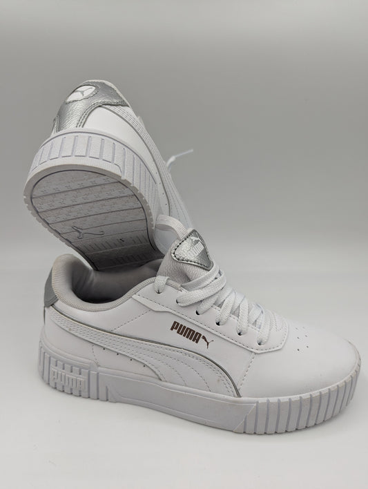 Puma Casual Media Plataforma Blanco / Plata No 23