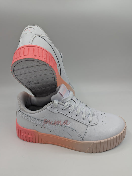 Puma Casual Media Plataforma Blanco / Rosa / Naranja No 24