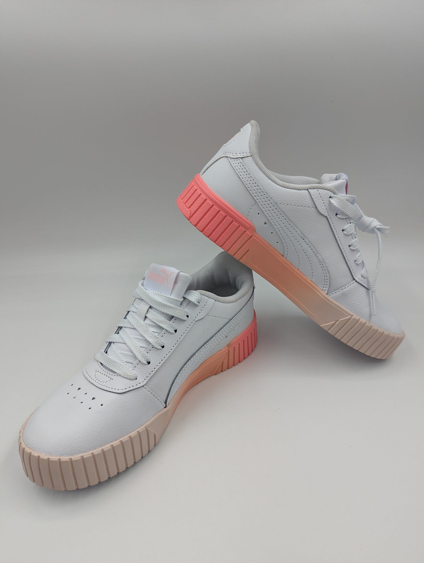 Puma Casual Media Plataforma Blanco / Rosa / Naranja No 24