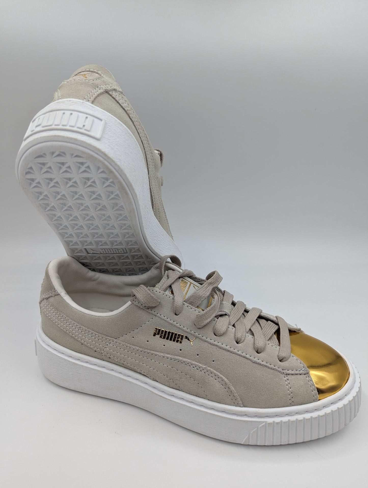 Puma Casual Suede Gris / Dorado No 24