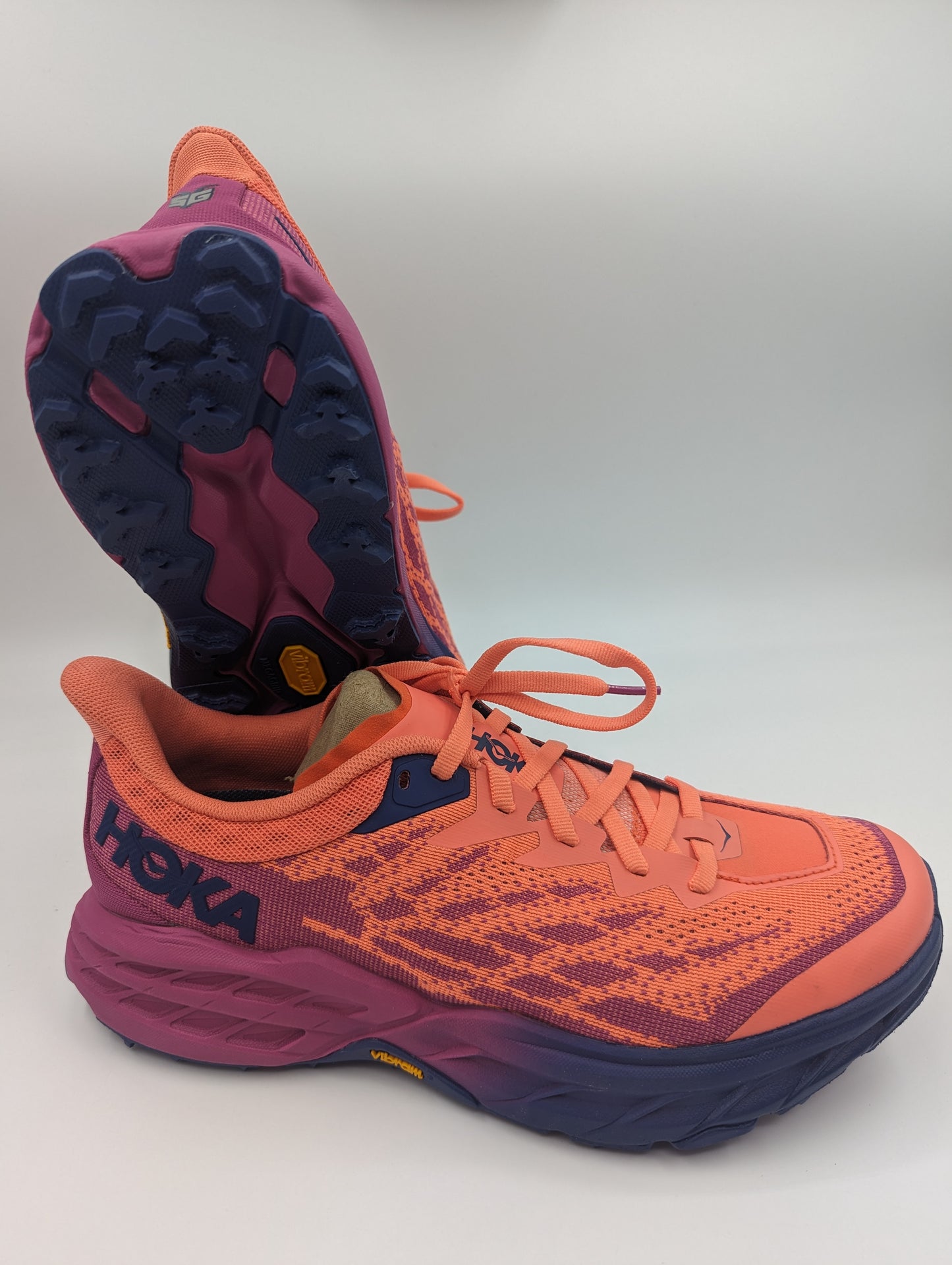 Hoka Speed Goat 5 Running Trail Pro Naranja/ Morado No 25.5