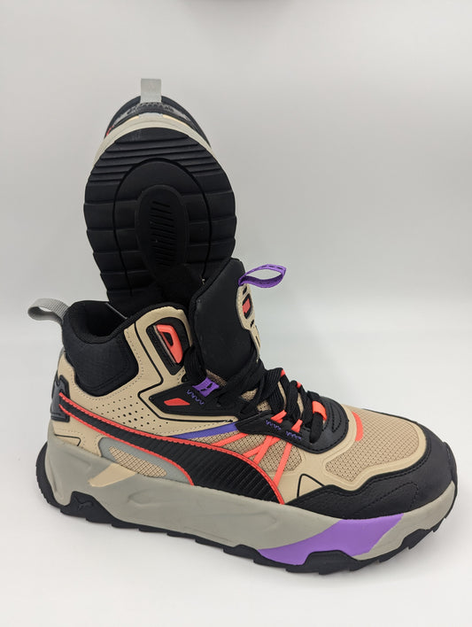 Puma Trinity Hybrid Mid Beige / Negro / Naranja No 26