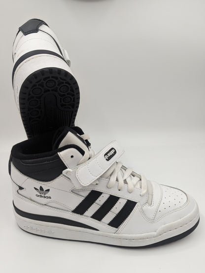 Adidas Forum Casual Bota Leather Blanco / Negro No 27